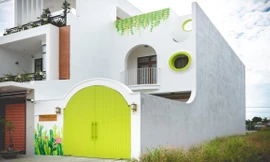 Nhà ống màu xanh lá cho gia đình 3 người gây 'sốt'