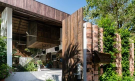 Độc đáo với thiết kế mới lạ của nhà gỗ cấp 4 gác lửng không cửa 