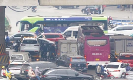 Tận thấy cách phân luồng mới tại nút giao 4 tầng duy nhất Hà Nội