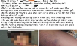 Em Đ bị đánh bầm tím đùi