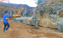 Một mỏ đá tại Đắk Nông. Ảnh minh họa