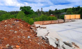 Hiện trường vụ sập công trình