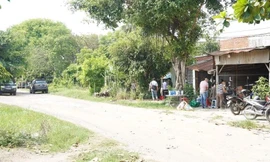 Cảnh sát khám nghiệm hiện trường vụ án. Ảnh: FB. TPTN