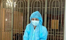 Lê Thanh Phong tại Cơ quan công an. Ảnh: C.A