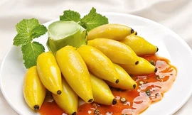 Mực nhồi hình nải chuối lạ mắt ngon miệng