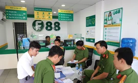 Công an kiểm tra nhiều cơ sở của F88 tại Bến Tre và Hậu Giang