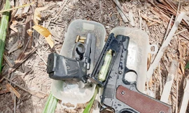 Xác định đối tượng nổ súng tại điểm san mặt bằng cao tốc Cần Thơ - Cà Mau