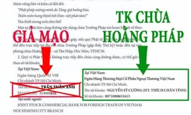 Cảnh báo thủ đoạn giả mạo kêu gọi xây chùa để trục lợi