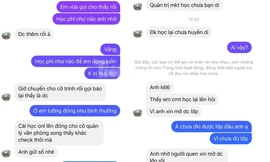 Tin nhắn của đối tượng gửi đến để lừa sinh viên. Ảnh chụp từ màn hình