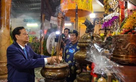 Dâng hương tưởng nhớ 156 năm ngày Anh hùng dân tộc Nguyễn Trung Trực hy sinh