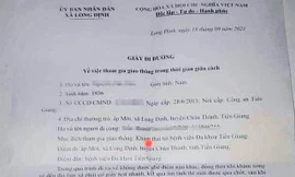 Cấp giấy đi đường cho cụ ông 85 tuổi đến bệnh viện... khám thai 