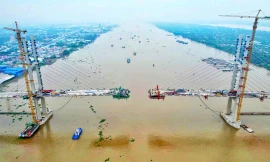 500 người dốc lực thi công dự án nối liền 2 tỉnh đúng ngày 30/4