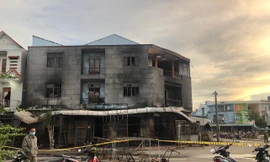 Hiện trường vụ cháy.