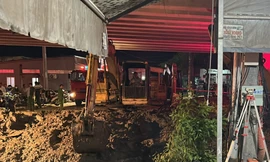 Tìm thấy thi thể công nhân bị vùi lấp tại công trình dưới cầu ở Cần Thơ