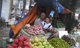 Cô gái 'thể thao vàng' bán hoa quả nuôi con gái nhỏ