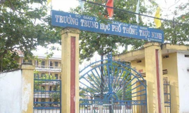 Trường PTTH Trực Ninh A - nơi xảy ra sự việc