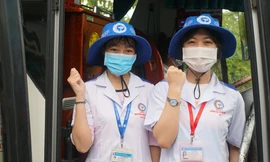 Sinh viên ngành y Cần Thơ ra quân hỗ trợ Vĩnh Long chống dịch