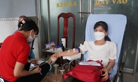 Hàng trăm người chia sẻ giọt hồng trên quê hương Vĩnh Long