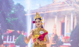 Vẻ đẹp nữ sinh Khmer giành danh hiệu Á khôi 2 Sinh viên miền Nam