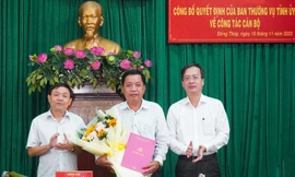 Đồng Tháp công bố quyết định về công tác cán bộ