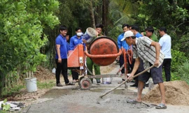 Làm đường nông thôn