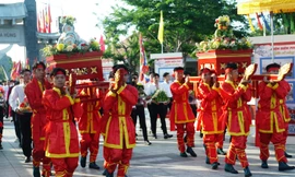 Lễ giỗ Tổ ở Đền thờ Vua Hùng lớn nhất Đồng bằng sông Cửu Long