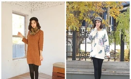 Áo dáng dài và quần legging: Cặp đôi hoàn hảo mùa Noel 2013