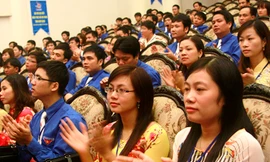 Đại biểu đại hội Đoàn tỉnh Nam Định Ảnh: Mai Xuân Tùng