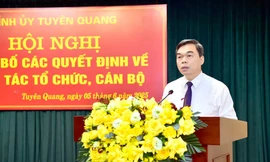 Tỉnh ủy Tuyên Quang công bố các quyết định về công tác cán bộ