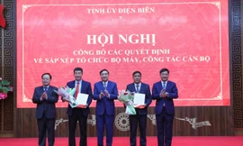 Điện Biên công bố quyết định về tổ chức bộ máy và công tác cán bộ