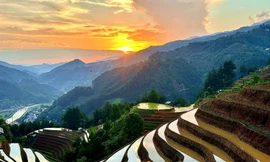 Ruộng bậc thang Mù Cang Chải vào mùa nước đổ đẹp như tranh vẽ