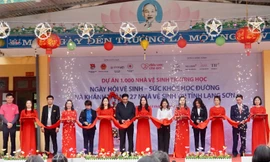 Khánh thành 27 'Nhà vệ sinh cho em' và tổ chức ngày hội Vệ sinh - Sức khoẻ học đường tại Lạng Sơn