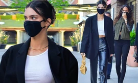 Kendall Jenner ‘thả rông’ xuống phố mà như trên sàn catwalk, lấn át cả đồng nghiệp