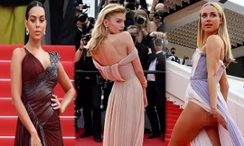 Cannes ngày 10: Mỹ nhân Anh hớ hênh vòng ba, bạn gái Ronaldo khoe vẻ đẹp phồn thực