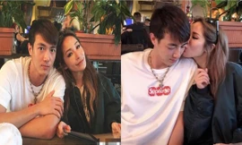 Tiêu Á Hiên và tình trẻ Hoàng Hạo bị chó cắn vào mặt hồi tháng trước.