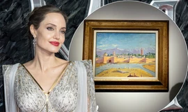 Angelina Jolie bán tranh hiếm Brad Pitt tặng, do cựu Thủ tướng Anh vẽ được 11,5 triệu USD