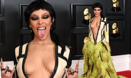 ‘Nóng mặt’ với bộ cánh hở bạo của Doja Cat tại Grammy 2021