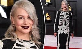 Nữ ca sĩ 9x hóa ‘bộ xương di động’ trên thảm đỏ Grammy 2021