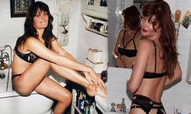 Hoa hậu Hoàn vũ Đan Mạch quyến rũ khó cưỡng với nội y ở tuổi 53