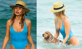 Mẫu nội y Anh diện áo tắm khoét hông siêu bạo khoe đường cong nóng bỏng