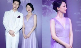 Châu Tấn khoe thềm ngực gợi cảm, không hề lép vế khi đứng cùng mỹ nam kém 17 tuổi 