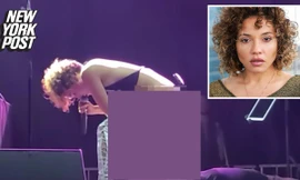 Nữ ca sĩ tiểu tiện vào mặt fan nam ngay trên sân khấu gây sốc