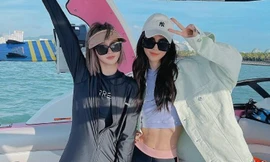 AngelaBaby khoe cơ bụng rõ múi sau khi bị chê gầy ‘trơ xương’ và bỏ mặc chồng