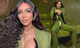 Kim Kardashian mặc áo bó sát lạ mắt o ép vòng 1 ‘bốc lửa’ sau khi bị quấy rối