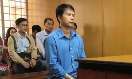 Cựu cán bộ công an - bị cáo Nguyễn Thanh Don tại phiên tòa.