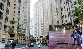 Cư dân chung cư Hà Nội hoảng hồn vì điếu cày rơi từ tầng cao 