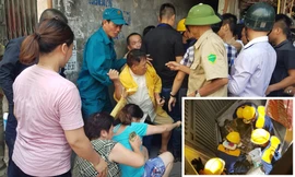 Cả trăm người ‘giải cứu’ khu dân cư ngập nước thải