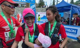 Gia đình luật sư Phạm Thành Long về đich sau giải chạy tại Sa Pa năm 2018