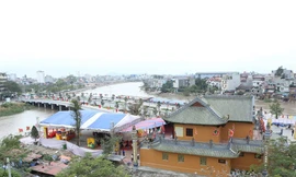 Toàn cảnh đền Tam Bạc - Nguyệt Cư phủ