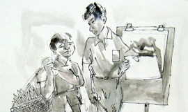 Hái măng và câu chuyện mỹ thuật